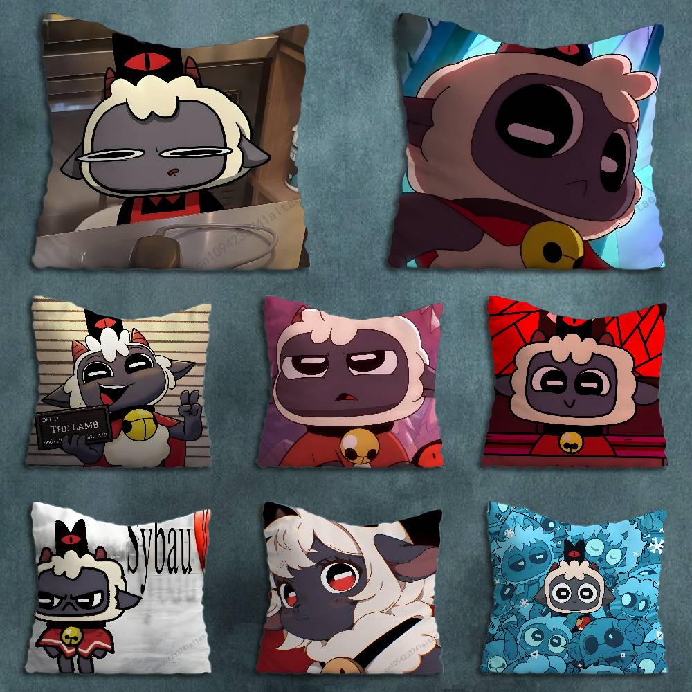 CCult of the LLamb Game Various Sizes Square Pillow Case For Car Home Bedchamber Decor Birthday Gift