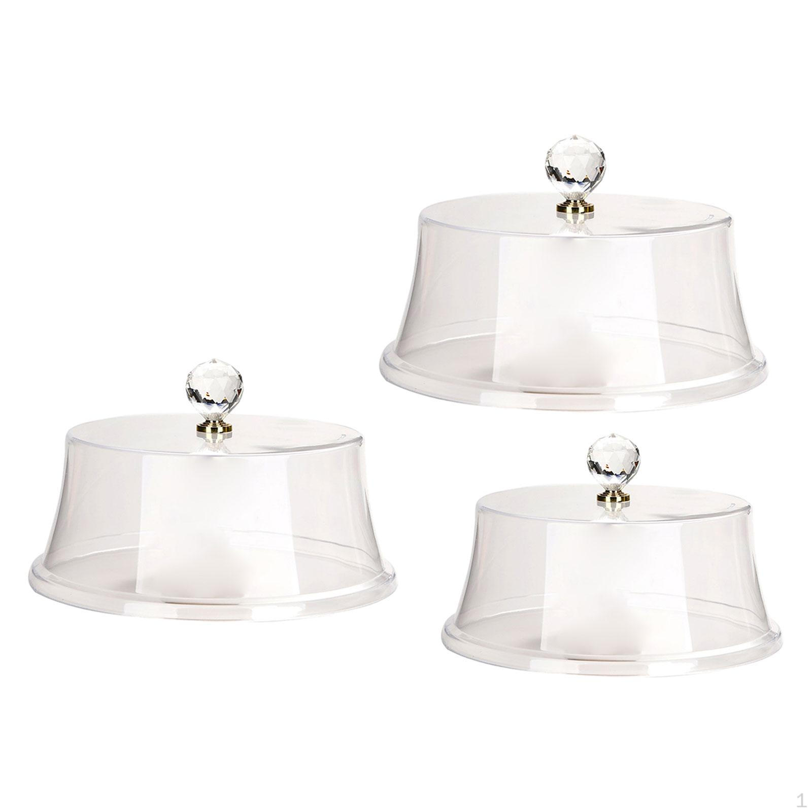 

3 упаковки купольных крышек для торта для сервировки и демонстрации десертов Style B