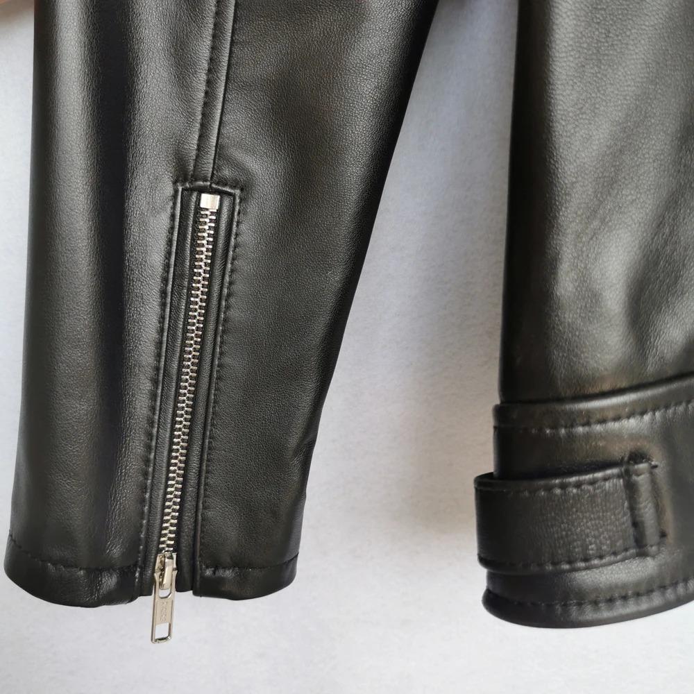 Maplesteed OVERSIZE Frauen Leder Jacke Lose 100% Weiche Schaffell Weibliche Natürliche Haut Mantel Frühling Herbst Plus Größe M486