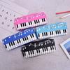 Music Notes Piano Keyboard Pencil Case Pen Bags Large Capacity Stationery Office