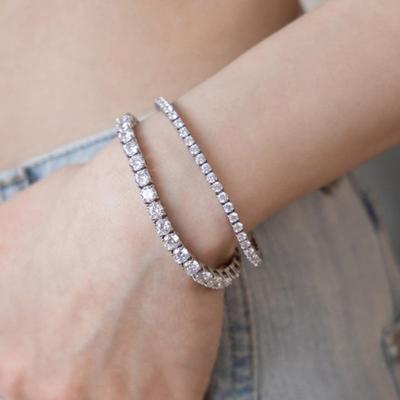 Surgical Line Cubic Bracelet BR2196 (3mm, 4mm, 5mm)