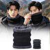 Unisex Winter Warm Knit Neck Warmer Fleece Lined Outdoor Scarf