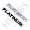 PLATINUM Letter Emblem Logo ABS Car Sticker Rear Trunk Badge Auto Rear Trunk Emblem Decal Talgate Decal Auto Accessories Decor