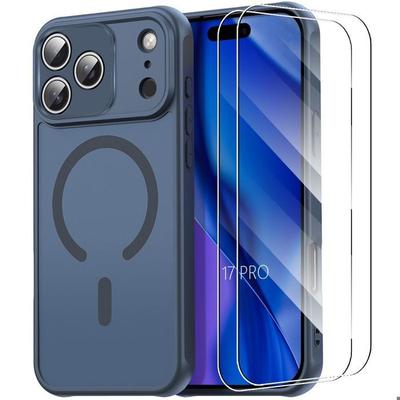 Coque de Protection - BOOLING - pour iPhone 17 Pro - Antichoc - Avec Anneau Magnétique - 2 Verres Trempés