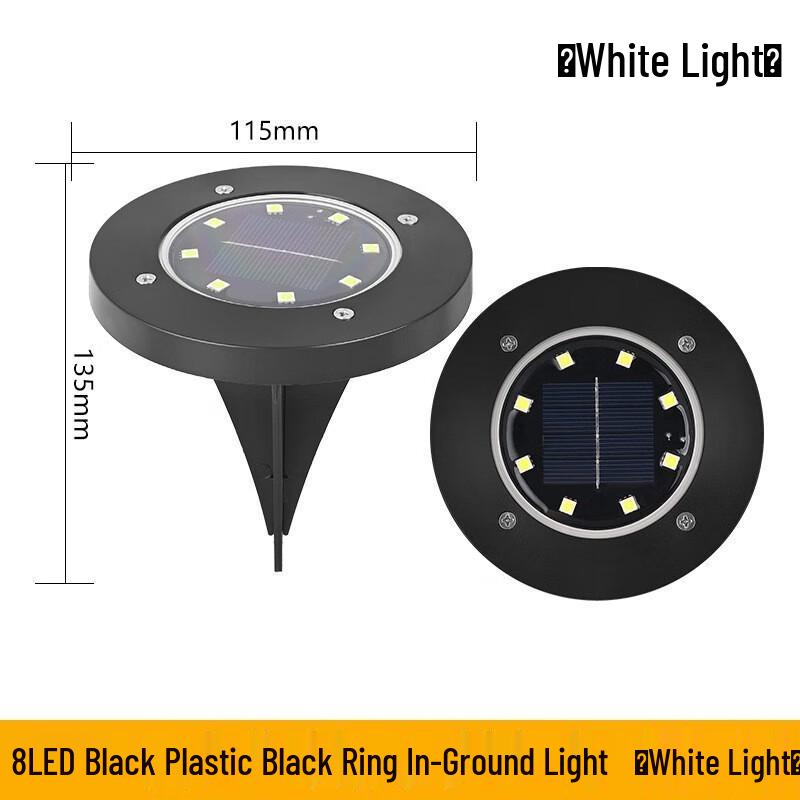 Pailide 8-LED Solar In-ground Light