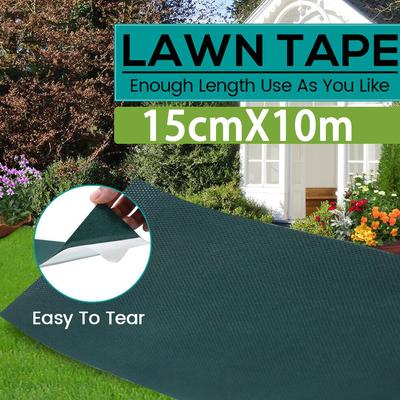 10M Kunstrasen-Nahtband für Rasen, kleberfreies Gartenrasen-Grünband, synthetischer Rasen, Grasteppich, festes Verbindungsband