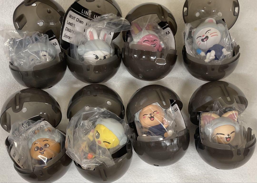 

[Б/У] Фигурки для сауны SKZOO, Полный набор из 8 штук, Гача, SKZ