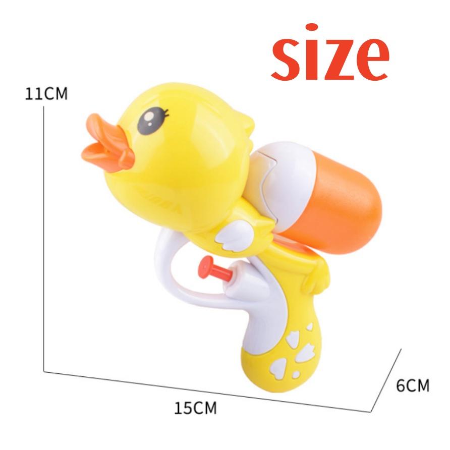 Summer Beach Water Gun Cute Yellow Duck Cartoon Water Blaster Outdoor Pool Water Fight Physics Science Education Gift for Adults