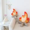 Cute Cartoon Bonfire Flame Plush Toy and Pillow for Kids