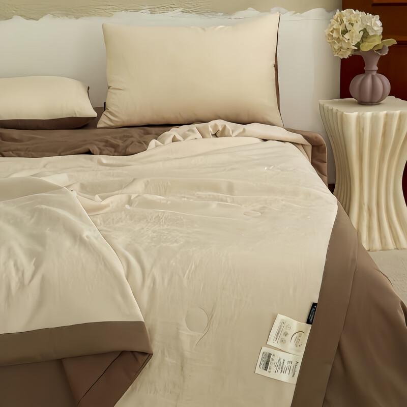 Baihuaxi 66-Count Jacquard Cotton Summer Comforter 150x200cm (approx 2.6 jin)