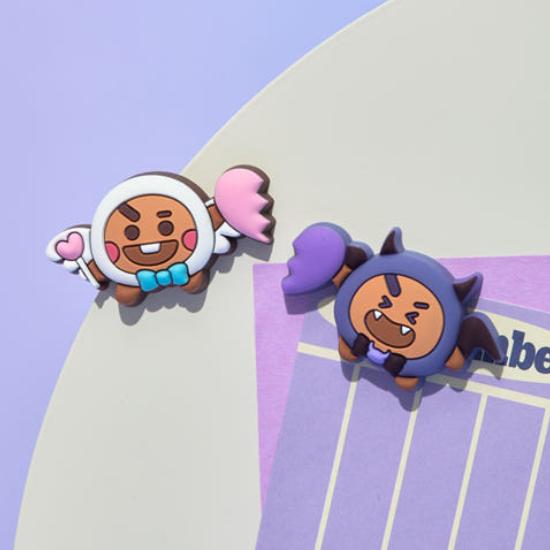 BT21 Silikónová magnetická súprava edícia Anjel & Zloduch