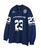 EASY NO EASY Long Sleeve Football Jersey - Navy