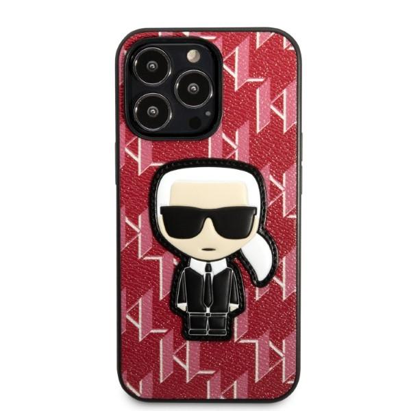Karl Lagerfeld KLHCP13LPMNIKPI iPhone 13 Pro / 13 6.1" hardcase red Monogram Ikonik Patch