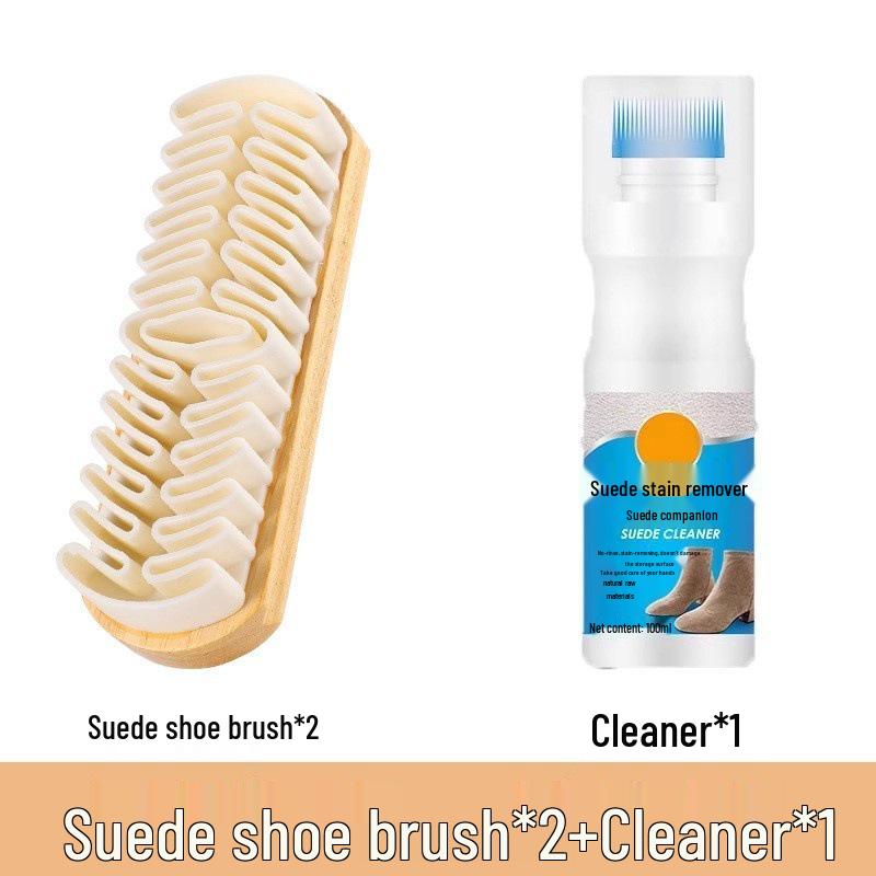 Suede and Nubuck Shoe Brush with Eraser for Leather and Rubber Surfaces