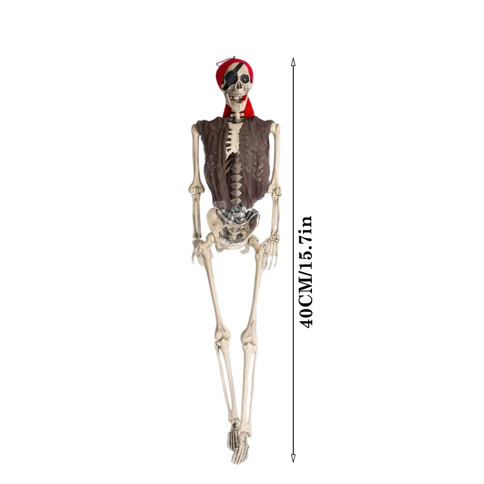 

2025 Festival Halloween Full Body Skeleton Decoration Fake Corpse Skeleton Frame Mummy Skeleton Ornaments For Haunted house One Size