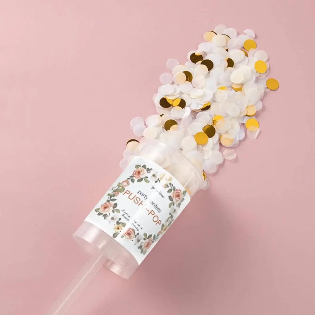 1PC - Tui Tui Le Mini Spray Flower Tube Wedding, Birthday Party, Fireworks Tube, Colorful Paper Scrap, Holiday Party, Small Fire