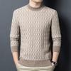 Firstview Men's Thickened Yak Wool Long Sleeve Sweater