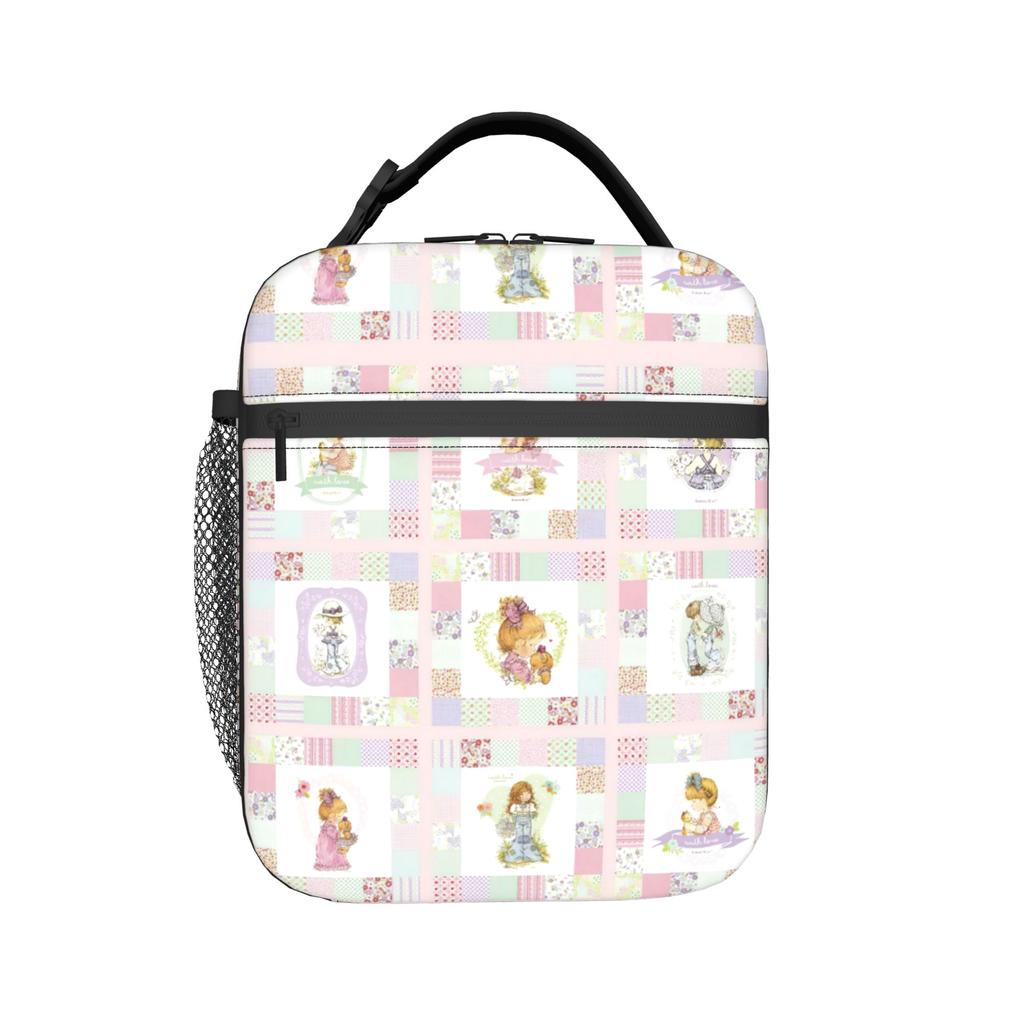 Sarahs Kays Cartoon Insulated Lunch Bag Thermal Bag Reusable,Lunch Container Cute Girl Portable Lunch Box Tote Food Handbags