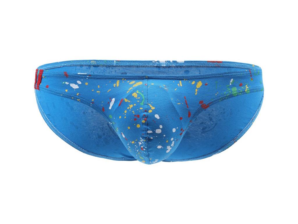 Men's Sexy Low Waist Cotton Dot Print Briefs E046