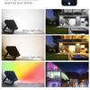 Cross-border Smart Wi-Fi + Bluetooth RGBCW LED Floodlight - Seven-Color Courtyard Atmosphere.