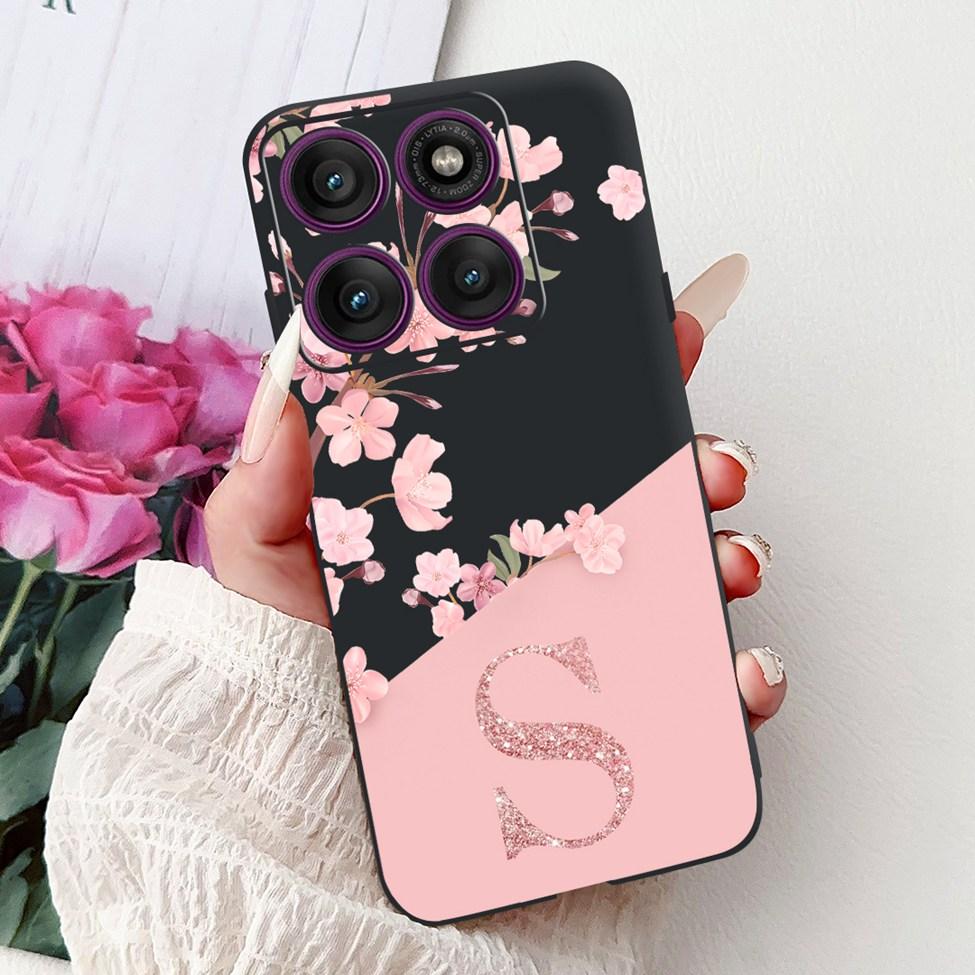 For Motorola Edge 60 Pro Case XT2507-1 Silicone Fashion Luxury A-Z Letters Shockproof Back Cover For Moto Edge 60Pro Phone Case