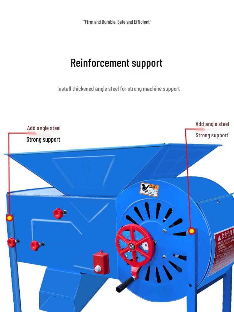 Agricultural Electric Windmill Threshing & Sorting Machine for Tea, Rice, and Rapeseed.