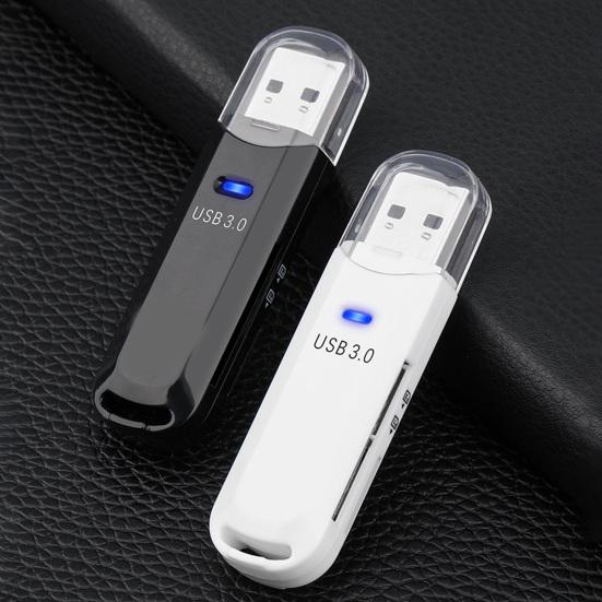 Lector de tarjetas USB 3.0 multifuncional de alta velocidad compatible con tarjetas SD/TF, lector de tarjetas de almacenamiento, accesorios para teléfonos móviles