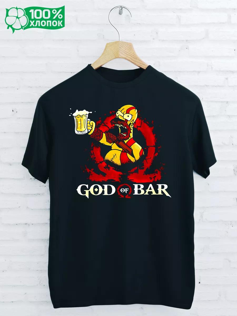 GOD OF BAR Printed T-shirt 2XL
