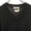 Yves Saint Laurent 80s Wool Vintage Long Sleeve V Neck Sweater S Knit Men's Used
