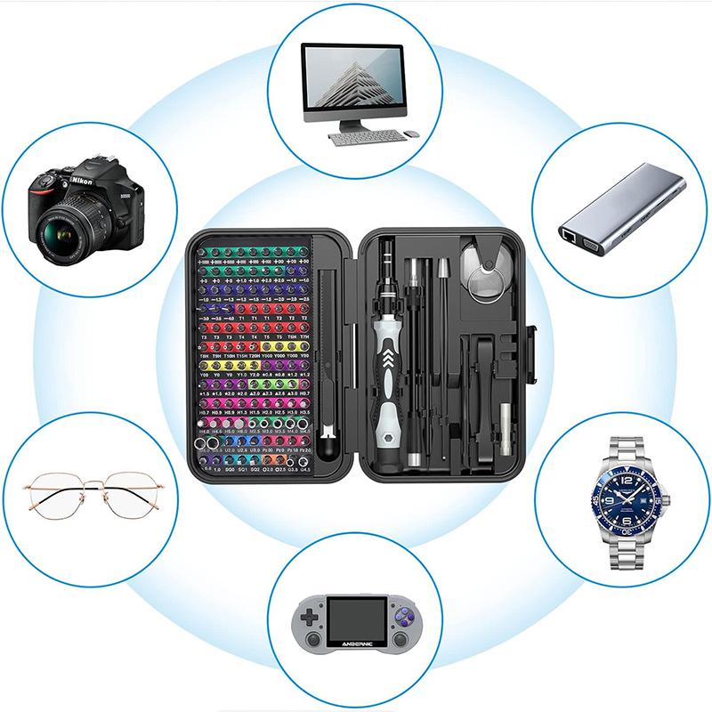 Precision Screwdriver Set 132 in 1 Repair Tool Kit for PC Glasses Phone Switch Watch Magnetic Screwdriver Set Kit Hand Tools