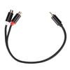 2PCS Plug and Play 1 Male to 2 Female 0.3m/11.8in for RCA Y Adapter Cable  Audio Video
