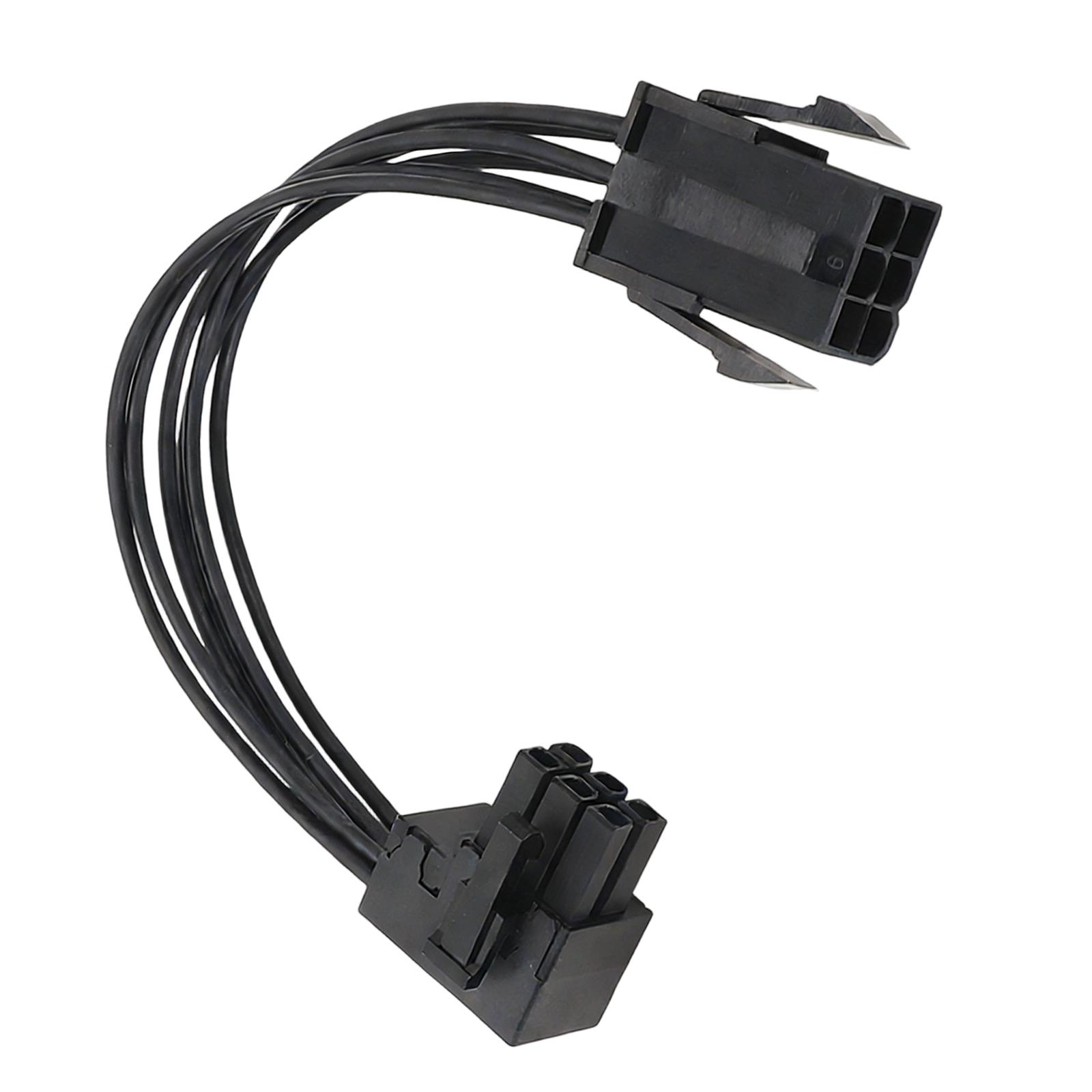 Efficient Power 6pin Cable for Graphics Cards Featuring Angled Design for Space Limited PC Case Easy Installs