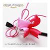 Kamakura Koge Flower Petal Dangling Hair Ornaments with Pearl Berries, 5-Piece Set Hair Clips, Formal, Shichi-Go-San, Made in Japan