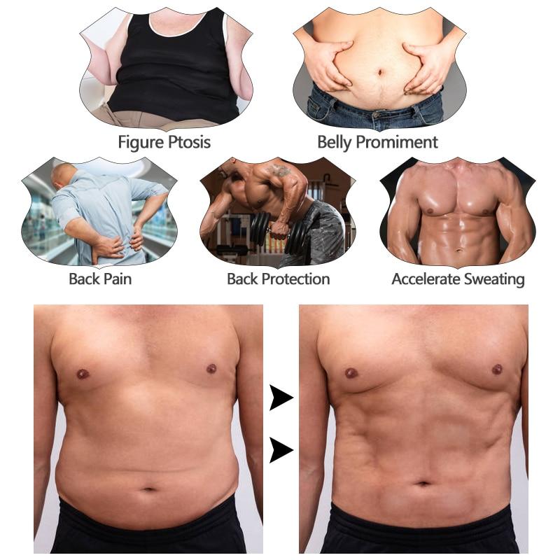 Men Slimming Body Shaper Waist Trainer Trimmer Belt Corset For Abdomen Belly Sha