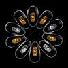 10 Pairs Silicone Screw On Nose Pads PVC Aluminium Core Brace For Glasses Support Eyewear Accessories
