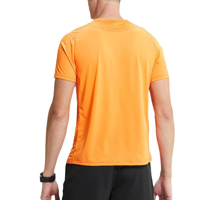 Quick-Dry Men's Short-Sleeve Summer Sports T-Shirt - Breathable, Lightweight, Crew Neck for Outdoor Casual Running