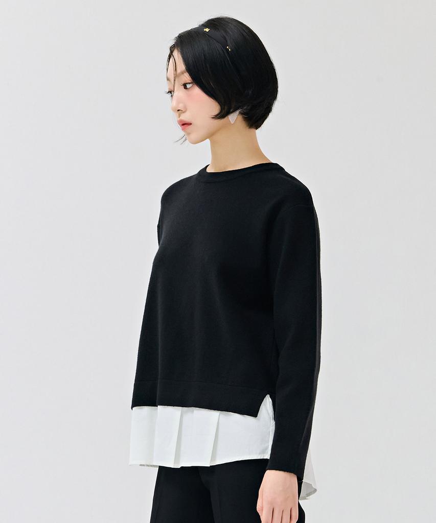 CHASECULT Women'S Layered Sweater - Black