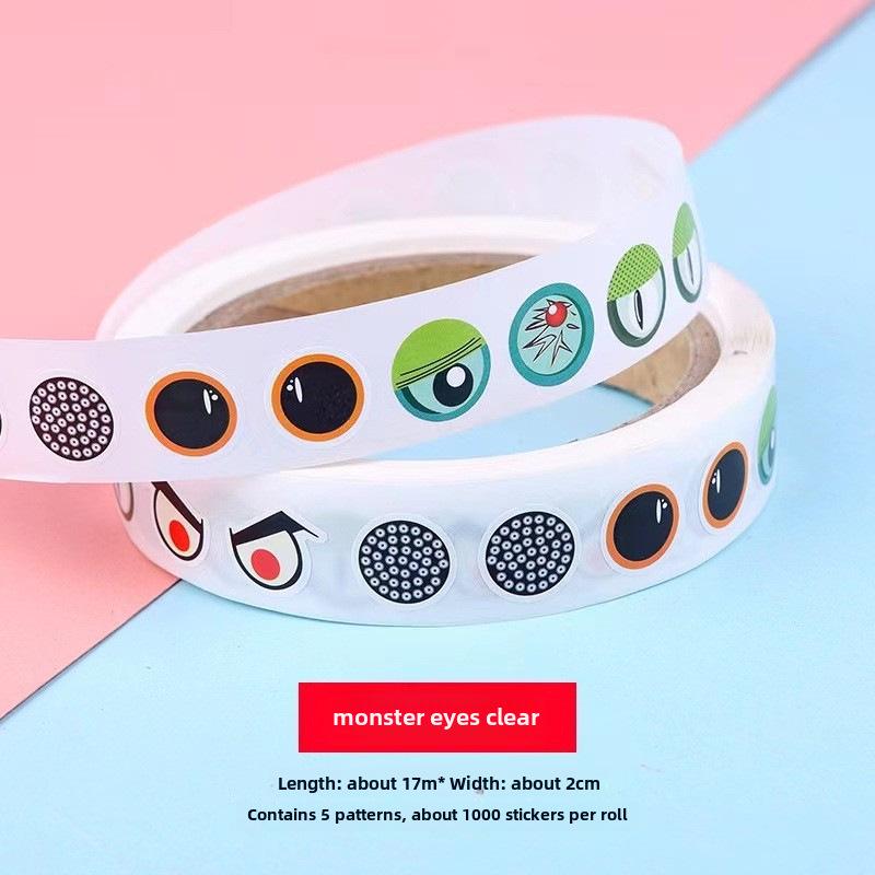 DIY Cartoon Eye Stickers for Kids – Creative Colorful Self-Adhesive Labels