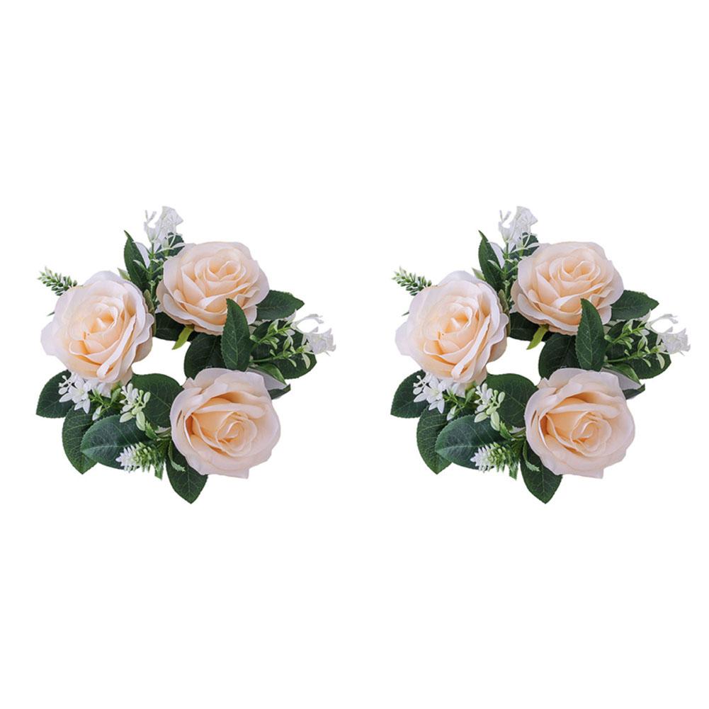 Simulation Rose Simulation Table Candlestick Garland