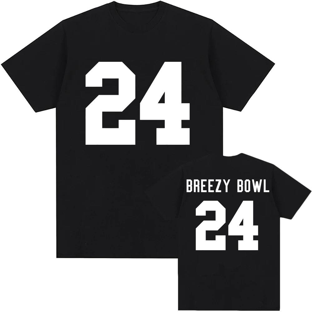 BREEZY BOWL 24 Tshirts Chris Brown Singer Graphic T-shirt Short Sleeve O-neck Unisex Streetwear Soft Cotton Men/Women T Shirt