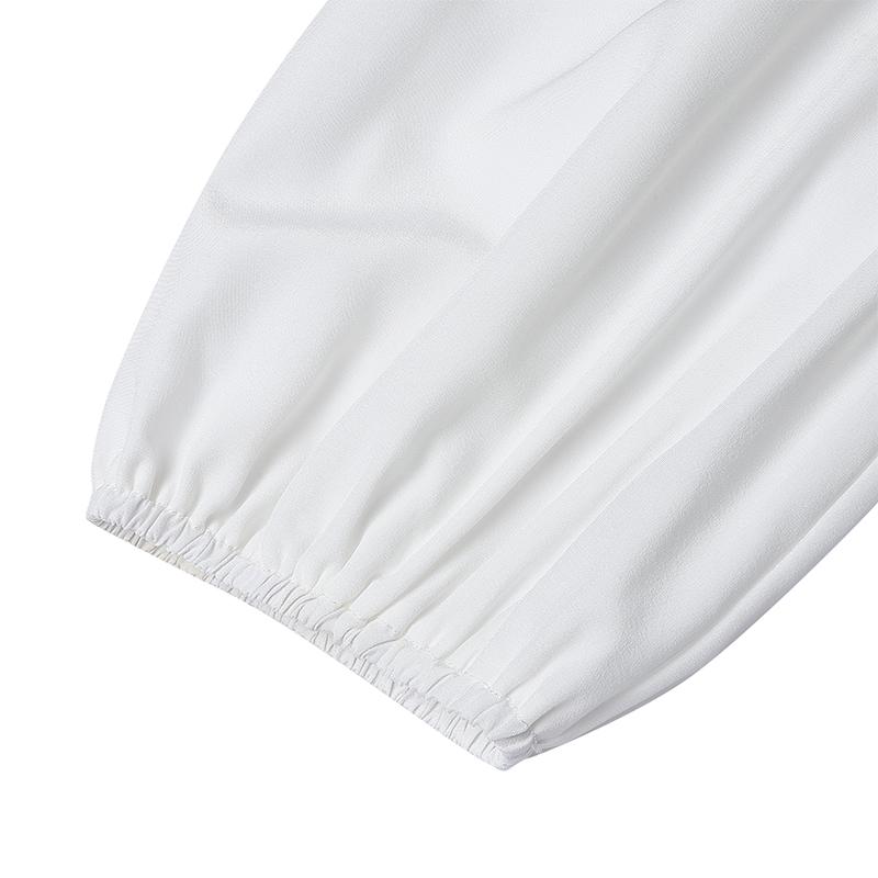 ZANZEA Women Elegant V-Neck Lantern Short Sleeve Waisted A-Line Dresses
