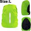 Rain Cover for Backpacks and School Bags (25-70L), Waterproof Backpack Rain Cover, Rain Cape with Reflectors for Hiking, Camping, Cycling (fluorescent