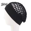Crochet Hair Net Mesh Bonnet for Women, Breathable Polyester Sleeping Cap with Wide Anti Frizz Elastic Band, Lightweight Cove Wig Styling And