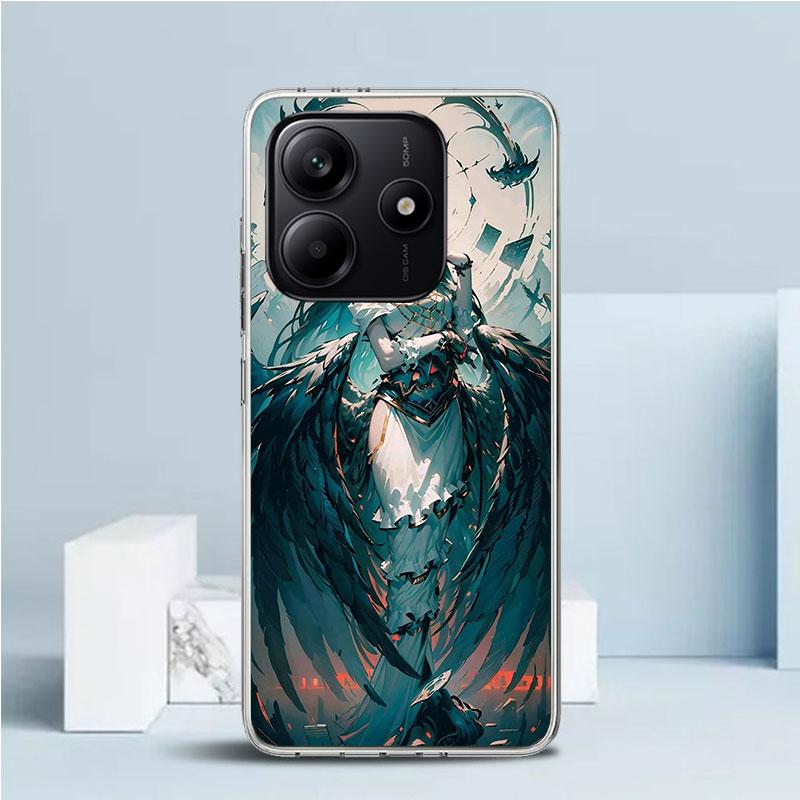 Albedo Overlord Anime Phone Case For Xiaomi Redmi Note 15 14 14S 13 12S 12 Pro Plus 11S 11 11T 11E 10S 10 + Soft TPU Back Cover