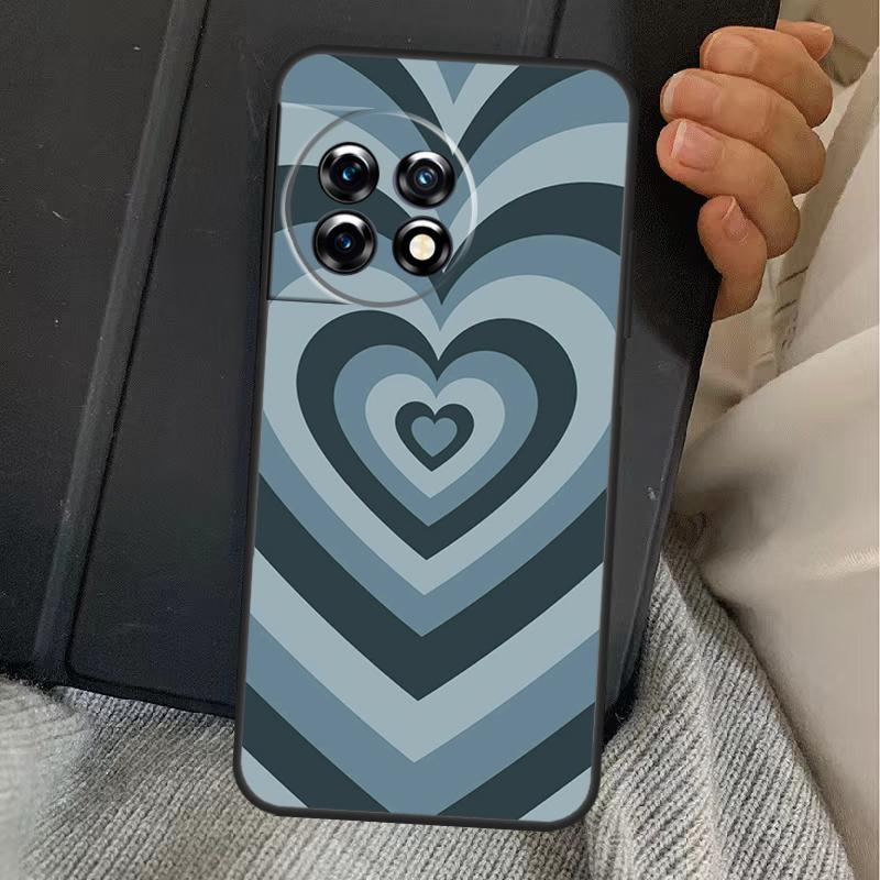 Purple Brown Pink Blue Heart Case For OnePlus 13R 12R 10R 13T 10T 8T 15 13 12 11 Nord CE 4 3 2 Lite N20 N30 Nord 5 Cover