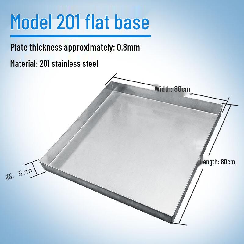 Hantun Commercial 304 Stainless Steel Square Flat Tray