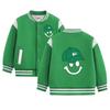 2026 Boys' Korean Style Velvet Baseball Jacket - Autumn/Winter Casual Top