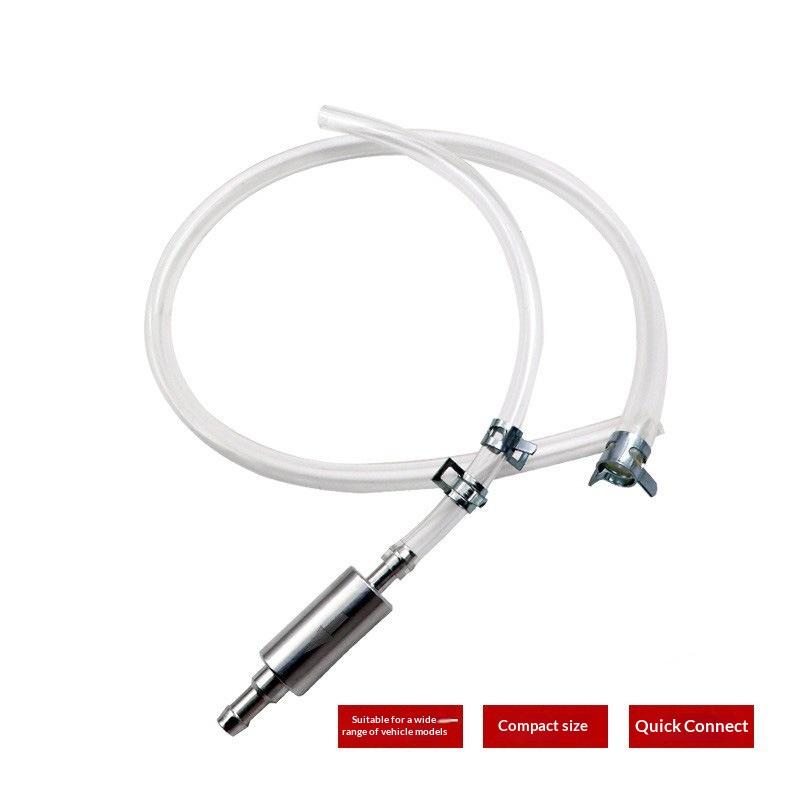 Motorcycle Brake Bleeder Hose Kit with Hydraulic Caliper Oil Bleed Tool Universal 2PCS Set for Home Workshop Maintenance