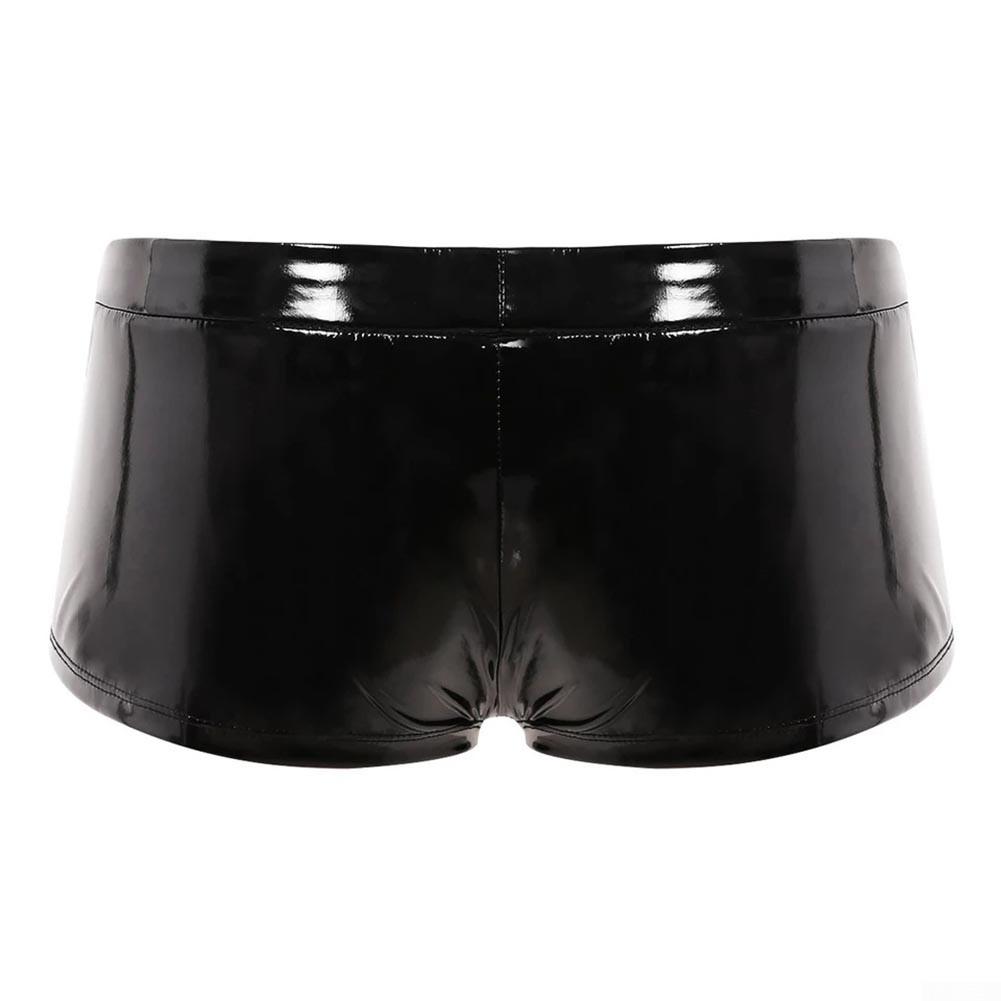 შორტები მამაკაცის საცვლები მსუბუქი გაჭიმვის მყარი ფერის Wetlook