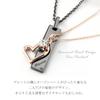 to Special Diamond Heart Plated Sterling Silver 925 Pair Necklace Gold [Close Me] (Pink (No Engraving))